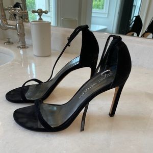 Stuart Weitzman Nudist Strong Suede Sandal